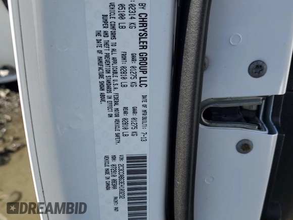 2014 Chrysler 300 S with VIN 2C3CCABG3EH103232, listed as a Copart auction lot 51440235 with 78,093 mi miles and Salvage Title. Bid and sale history available at DreamBid. Image 13.
