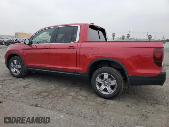 2025 Honda Ridgeline RTL z VIN 5FPYK3F57SB023210, wystawiony jako Copart lot #53093665 z przebiegiem 898 mil mil oraz Szkoda całkowita • Salvage title. Historia ofert i sprzedaży dostępna na DreamBid. Obrazek 2.