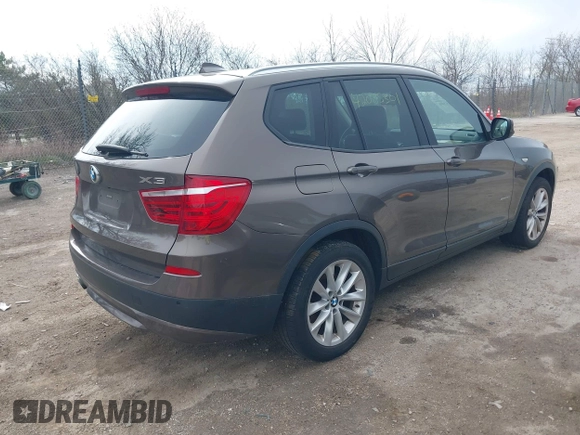 2014 BMW X3 xDrive28i with VIN 5UXWX9C54E0D39435, listed as a IAAI auction lot 42095301 with Not Provided miles and . Bid and sale history available at DreamBid. Image 4.