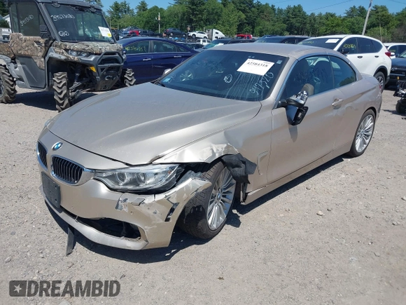 2015 BMW 4 Series 435i xDrive with VIN WBA3T7C51FP942320, listed as a IAAI auction lot 42584318 with 81,814 mi miles and . Bid and sale history available at DreamBid. Image 2.
