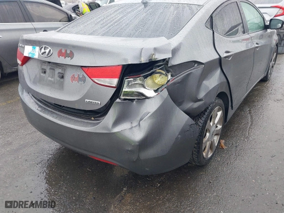 2012 Hyundai Elantra GLS with VIN 5NPDH4AE7CH093523, listed as a IAAI auction lot 41559497 with 184,662 mi miles. Bid and sale history available at carsss.com. Image 6.