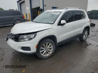 2017 Volkswagen Tiguan Wolfsburg Edition with VIN WVGSV7AX9HW512214, listed as a Copart auction lot 60062865 with 62,667 mi miles and Salvage title. Bid and sale history available at DreamBid. Image 1.