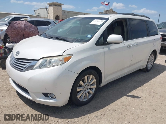 2011 Toyota Sienna XLE AAS with VIN 5TDYK3DC5BS037533, listed as a IAAI auction lot 42519756 with 235,000 mi miles and . Bid and sale history available at DreamBid. Image 2.
