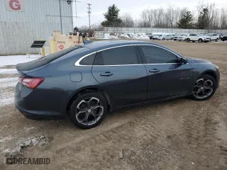 2021 Chevrolet Malibu LT with VIN 1G1ZD5ST6MF077158, listed as a Copart auction lot 44923555 with 104,129 mi miles and Non Repairable. Bid and sale history available at carsss.com. Image 3.