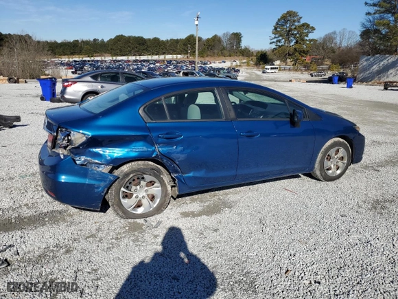 2015 Honda Civic Sedan LX with VIN 2HGFB2F57FH519071, listed as a Copart auction lot 88987135 with 80,397 mi miles and Salvage Title. Bid and sale history available at carsss.com. Image 3.
