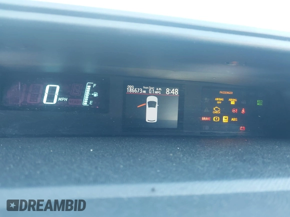 2014 Toyota Prius One with VIN JTDKDTB32E1564580, listed as a IAAI auction lot 41972541 with 186,673 mi miles and . Bid and sale history available at DreamBid. Image 7.