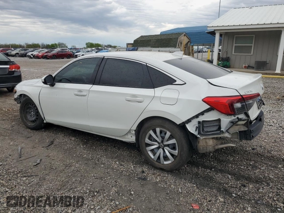 2024 Honda Civic Sedan EX with VIN 2HGFE1F73RH337701, listed as a Copart auction lot 51667985 with 3,180 mi miles and Salvage Title. Bid and sale history available at carsss.com. Image 2.