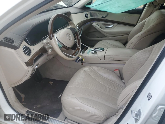2017 Mercedes-Benz S 550 with VIN WDDUG8CB2HA318206, listed as a Copart auction lot 43399165 with 64,650 mi miles and Salvage Title. Bid and sale history available at carsss.com. Image 7.