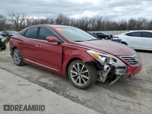 2016 Hyundai Azera with VIN KMHFG4JG5GA509977, listed as a Copart auction lot 47833055 with Not Provided miles and Salvage Title. Bid and sale history available at DreamBid. Image 4.