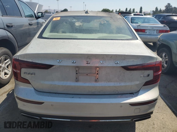 2021 Volvo S60 Inscription with VIN 7JRA22TL6MG102563, listed as a Copart auction lot 62763054 with 0 mi miles and Non Repairable. Bid and sale history available at carsss.com. Image 6.