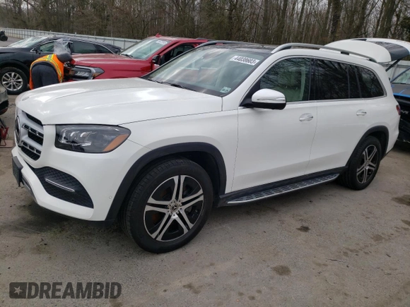 2020 Mercedes-Benz GLS with VIN 4JGFF5KE0LA132488, listed as a Copart auction lot 44038603 with 39,666 mi miles. Bid and sale history available at carsss.com. Image 1.