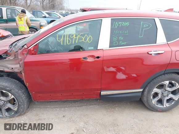 2018 Honda CR-V EX with VIN 2HKRW1H52JH523178, listed as a IAAI auction lot 41699500 with 81,377 mi miles and . Bid and sale history available at carsss.com. Image 14.
