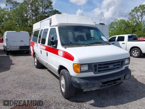 2006 Ford Econoline Cargo with VIN 1FTNS24W36DB38272, listed as a IAAI auction lot 41542894 with 211,370 mi miles. Bid and sale history available at carsss.com. Image 1.