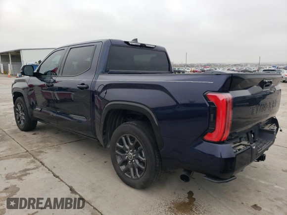 2023 Toyota Tundra 2WD Platinum with VIN 5TFNA5ABXPX029779, listed as a Copart auction lot 44708015 with 25,718 mi miles and Salvage Title. Bid and sale history available at carsss.com. Image 2.
