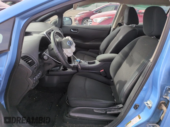 2013 Nissan LEAF S with VIN 1N4AZ0CP0DC422377, listed as a Copart auction lot 53455115 with 0 mi miles and Clean Title. Bid and sale history available at carsss.com. Image 7.