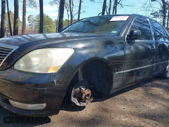 2005 Lexus LS 430 with VIN JTHBN36F355013969, listed as a IAAI auction lot 41887437 with 232,163 mi miles. Bid and sale history available at carsss.com. Image 18.