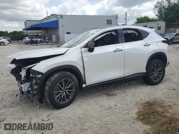 2025 Lexus NX 350 Premium with VIN 2T2GGCEZ9SC076517, listed as a Copart auction lot 58912265 with 4,530 mi miles and Non repairable. Bid and sale history available at DreamBid. Image 1.