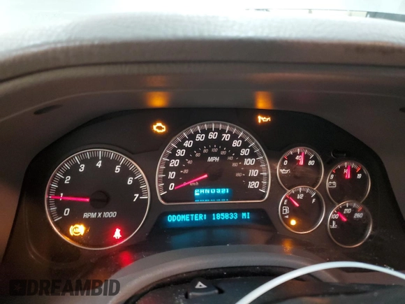 2005 GMC Envoy SLE with VIN 1GKDS13S952383743, listed as a Copart auction lot 43797315 with 185,833 mi miles and Salvage title. Bid and sale history available at DreamBid. Image 9.