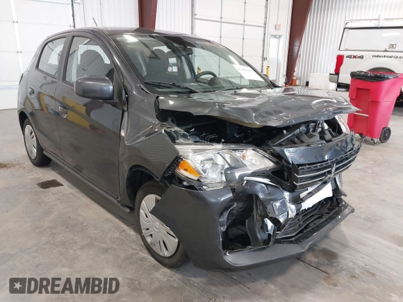 2024 Mitsubishi Mirage ES z VIN ML32AUHJ9RH012384, wystawiony jako IAAI lot #42449442 z przebiegiem 14 460 mil mil oraz . Historia ofert i sprzedaży dostępna na DreamBid. Obrazek 1.