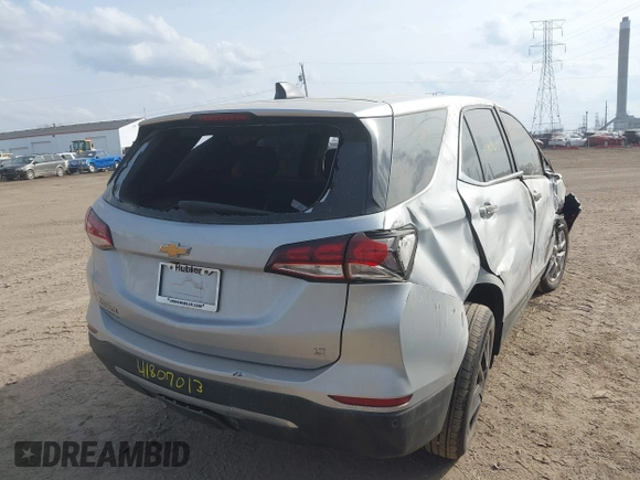 2022 Chevrolet Equinox LT with VIN 3GNAXKEV6NL106342, listed as a IAAI auction lot 41807013 with 41,629 mi miles and . Bid and sale history available at DreamBid. Image 4.