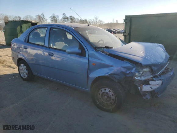 2004 Chevrolet Aveo with VIN KL1TD52654B269595, listed as a Copart auction lot 87372834 with 109,468 mi miles and Salvage Title. Bid and sale history available at carsss.com. Image 4.