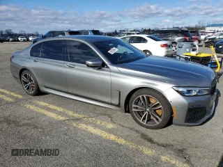 2020 BMW 7 Series 750i xDrive with VIN WBA7U2C07LCD59553, listed as a Copart auction lot 86826964 with 0 mi miles and Salvage Title. Bid and sale history available at carsss.com. Image 4.
