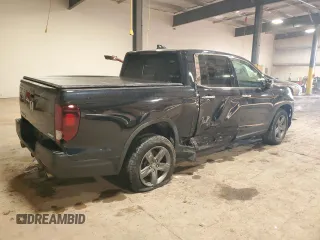 2022 Honda Ridgeline RTL-E with VIN 5FPYK3F73NB023341, listed as a Copart auction lot 48492955 with 42,612 mi miles and Salvage title. Bid and sale history available at DreamBid. Image 3.