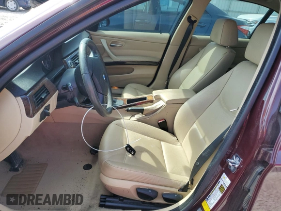 2007 BMW 3 Series 328xi with VIN WBAVC73507KP35487, listed as a Copart auction lot 53204665 with Not provided miles and Salvage title. Bid and sale history available at DreamBid. Image 7.