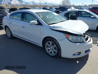 2013 Buick LaCrosse Leather with VIN 1G4GC5E34DF177266, listed as a IAAI auction lot 41657694 with 163,477 mi miles. Bid and sale history available at carsss.com. Image 1.