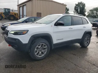 2021 Jeep Cherokee Trailhawk with VIN 1C4PJMBX7MD209604, listed as a Copart auction lot 59289355 with 44,627 mi miles and Salvage title. Bid and sale history available at DreamBid. Image 1.