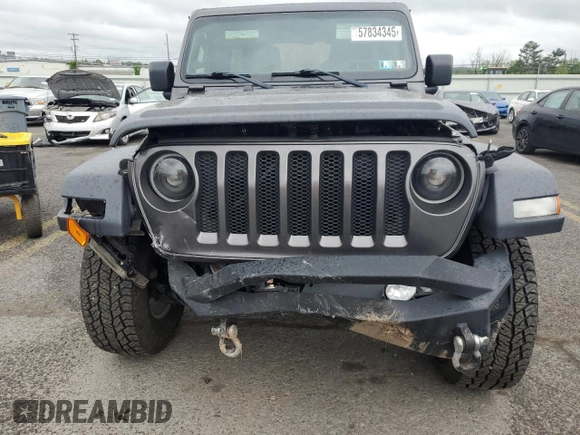 2018 Jeep Wrangler Unlimited Sport S с VIN 1C4HJXDG5JW171809, выставлен на аукционе Copart как лот 57834345 с пробегом 74 012 миль миль и Списание • Salvage title. История ставок и продаж доступна на DreamBid. Изображение 5.