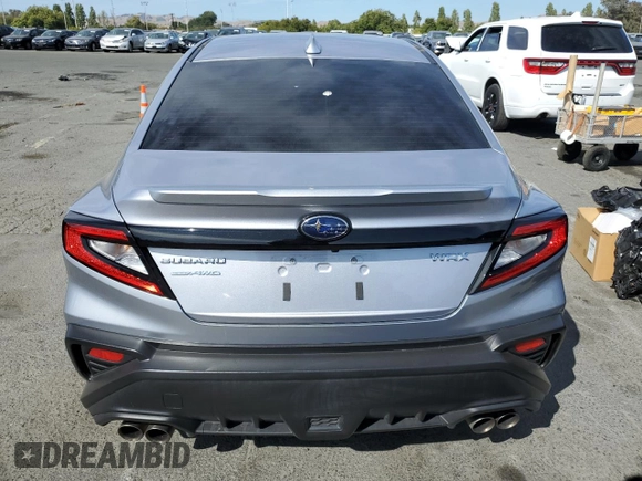 2022 Subaru WRX Premium with VIN JF1VBAF61N9026939, listed as a Copart auction lot 63619625 with 20,858 mi miles and Salvage title. Bid and sale history available at DreamBid. Image 6.