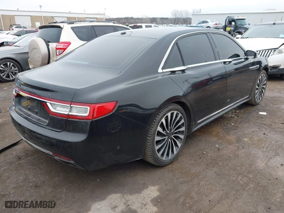 2017 Lincoln Continental Black Label with VIN 1LN6L9BC7H5620318, listed as a IAAI auction lot 41506515 with 97,563 mi miles. Bid and sale history available at carsss.com. Image 4.