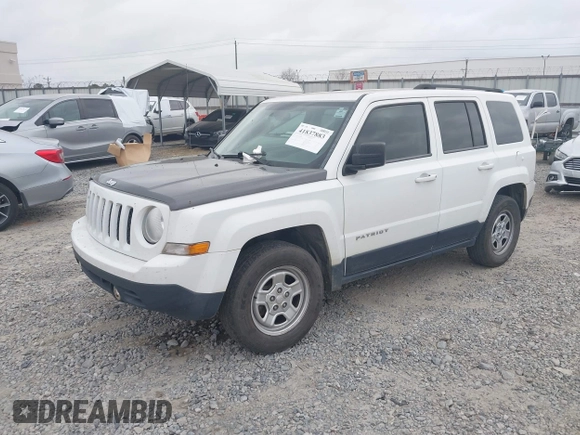 2014 Jeep Patriot Sport with VIN 1C4NJPBAXED504895, listed as a IAAI auction lot 41837883 with 272,331 mi miles. Bid and sale history available at carsss.com. Image 17.
