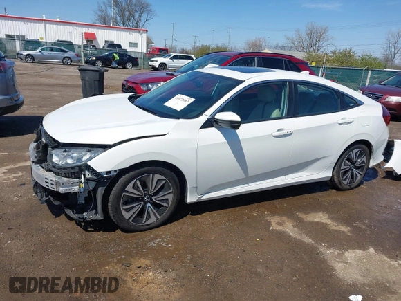 2016 Honda Civic Sedan EX-L with VIN 19XFC1F76GE034361, listed as a IAAI auction lot 41972953 with 93,209 mi miles. Bid and sale history available at carsss.com. Image 2.