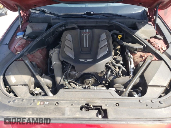 2019 Genesis G80 Sport with VIN KMHGN4JB6KU291019, listed as a Copart auction lot 51709175 with 82,982 mi miles and Salvage title. Bid and sale history available at DreamBid. Image 11.