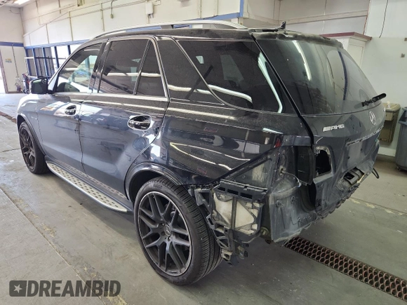 2017 Mercedes-Benz GLE 63 S AMG with VIN 4JGDA7FB4HA859545, listed as a Copart auction lot 60029485 with 65,941 mi miles and Salvage title. Bid and sale history available at DreamBid. Image 2.