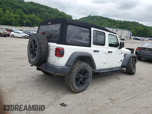 2020 Jeep Wrangler Unlimited Freedom with VIN 1C4HJXDG2LW165369, listed as a Copart auction lot 60552125 with 93,853 mi miles and Salvage title. Bid and sale history available at DreamBid. Image 3.