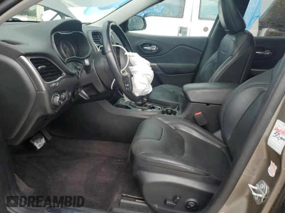 2019 Jeep Cherokee Limited with VIN 1C4PJLDNXKD160045, listed as a Copart auction lot 66154223 with 54,820 mi miles and . Bid and sale history available at DreamBid. Image 7.