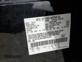 2016 Lincoln MKX Premiere with VIN 2LMTJ6JRXGBL66258, listed as a Copart auction lot 82767574 with 111,127 mi miles and Salvage Title. Bid and sale history available at carsss.com. Image 16.