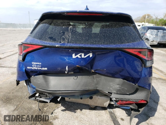 2024 Kia Sportage EX with VIN 5XYK33DF5RG177523, listed as a Copart auction lot 53951615 with 16,573 mi miles and Salvage Title. Bid and sale history available at carsss.com. Image 6.