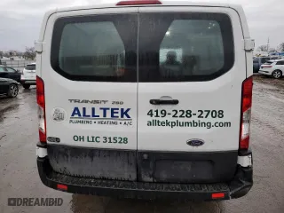 2021 Ford Transit Cargo Van with VIN 1FTBR1Y84MKA43992, listed as a Copart auction lot 54079785 with 66,124 mi miles and Salvage Title. Bid and sale history available at carsss.com. Image 6.