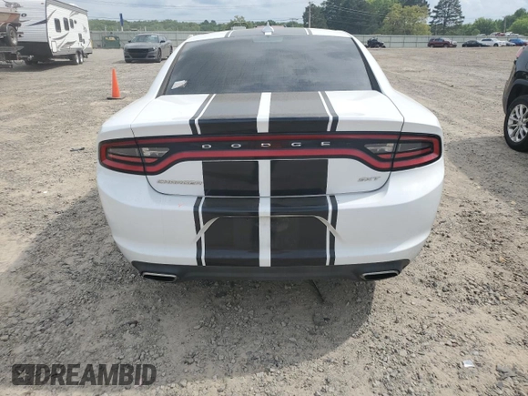 2015 Dodge Charger SXT with VIN 2C3CDXHGXFH865725, listed as a Copart auction lot 54217975 with 147,494 mi miles and Salvage Title. Bid and sale history available at DreamBid. Image 6.