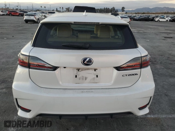 2017 Lexus CT with VIN JTHKD5BH6H2286190, listed as a Copart auction lot 82526254 with 82,565 mi miles and Salvage Title. Bid and sale history available at carsss.com. Image 6.