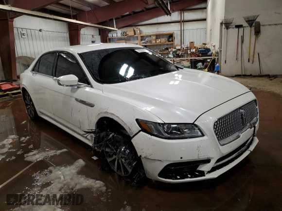 2017 Lincoln Continental Premiere with VIN 1LN6L9PK2H5624406, listed as a Copart auction lot 43251725 with 48,059 mi miles and Salvage Title. Bid and sale history available at carsss.com. Image 4.