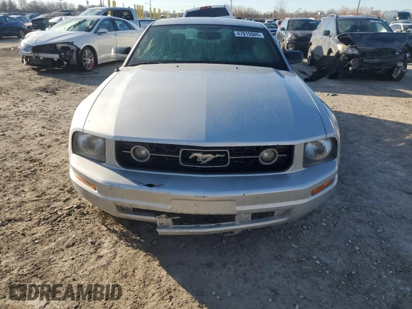 2007 Ford Mustang Deluxe with VIN 1ZVFT80N375334190, listed as a Copart auction lot 47015505 with 5,595 mi miles and Clean Title. Bid and sale history available at carsss.com. Image 5.