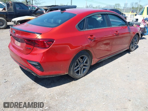 2021 Kia Forte GT-Line with VIN 3KPF34AD6ME380257, listed as a IAAI auction lot 42029293 with 60,469 mi miles and . Bid and sale history available at carsss.com. Image 4.