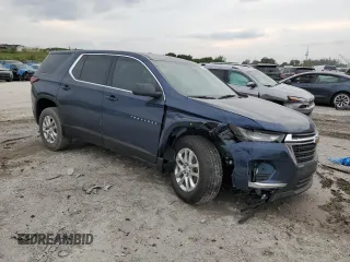 2023 Chevrolet Traverse LS with VIN 1GNERFKW8PJ151860, listed as a Copart auction lot 48976335 with 24,651 mi miles and Salvage Title. Bid and sale history available at carsss.com. Image 4.