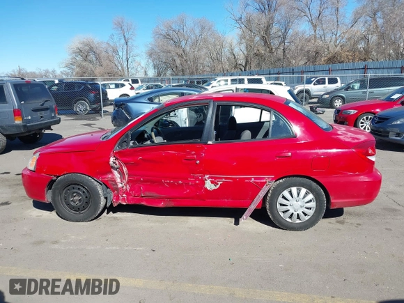 2004 Kia Rio with VIN KNADC125746285903, listed as a IAAI auction lot 41674164 with 202,845 mi miles. Bid and sale history available at carsss.com. Image 14.