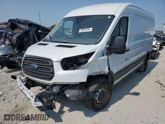 2016 Ford Transit Cargo z VIN 1FTYR2CM3GKB31134, wystawiony jako Copart lot #70293794 z przebiegiem 65 457 mil mil oraz Szkoda całkowita • Salvage title. Historia ofert i sprzedaży dostępna na DreamBid. Obrazek 1.